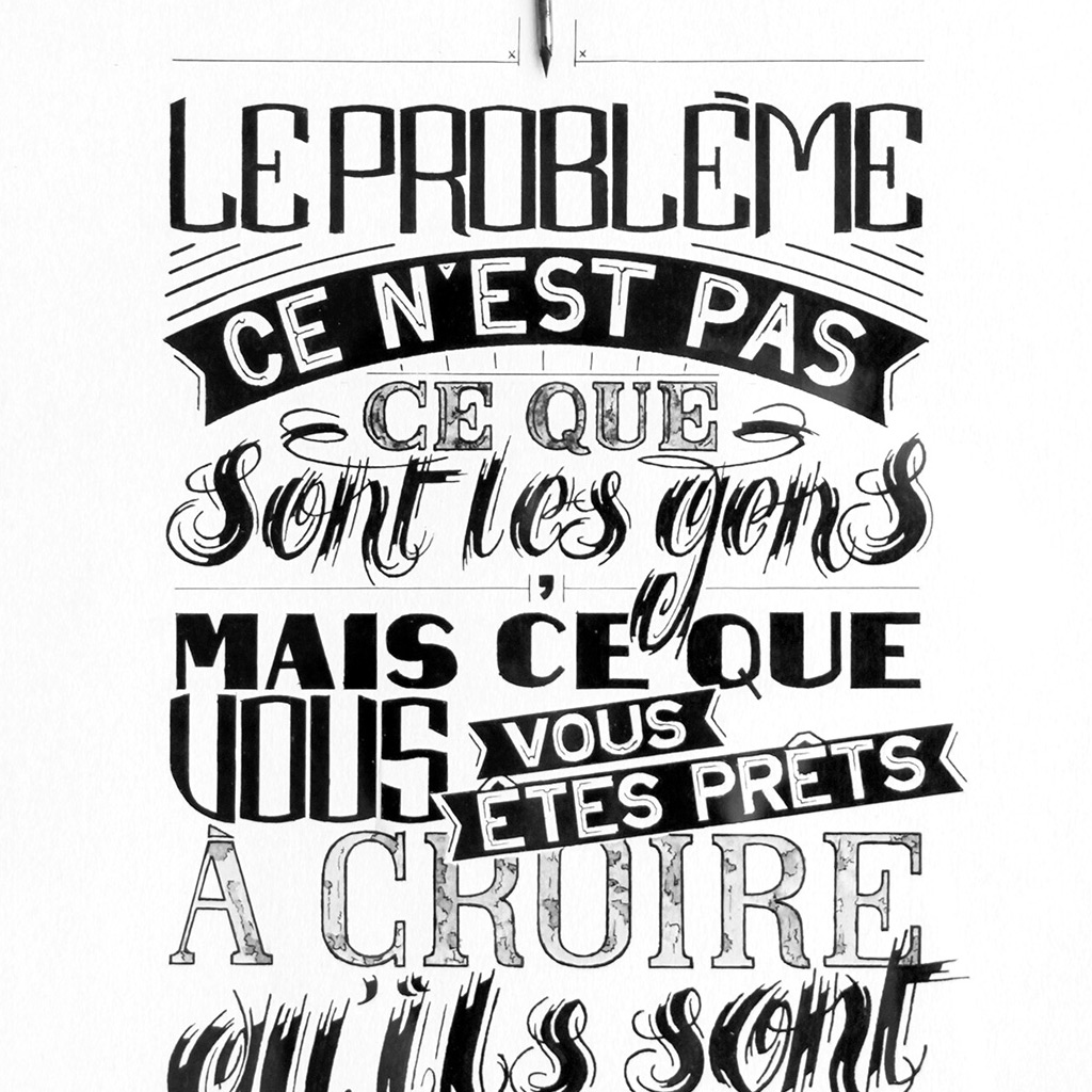 Image Typographie Lettrages manuels